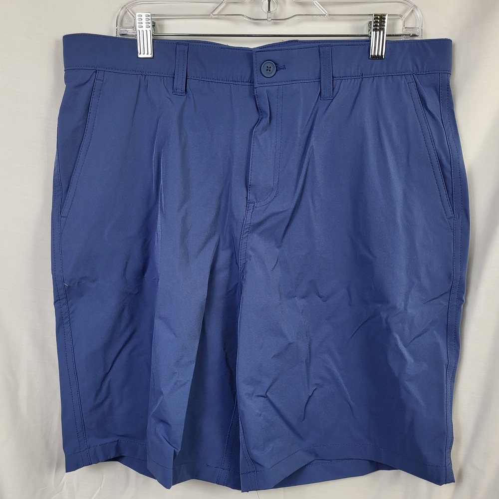 Rorie Whelan Golf Mens Blue Performance Shorts Size 36 Flat Front Activewear